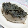 ジョンリークッカー's cooksnap of when they made 栗ペーストと黒ゴマで栗ゴマ味噌★五平餅に.