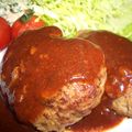 michikoランチ's cooksnap of when they made １：１：１で絶品ハンバーグソース.