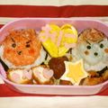 ・saku・'s cooksnap of when they made 節分キャラ弁☆ちび赤鬼くん＆青鬼くん♪.