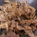 えるもけい's cooksnap of when they made ご飯をもりもり食べよう！豚の生姜焼き丼.