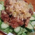 のんべぇヒロ's cooksnap of when they made 鶏のから揚げ　ねぎソースかけ.