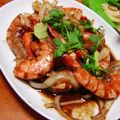 kumaneko7's cooksnap of when they made ベトナム風　エビのタマリンドソース炒め.