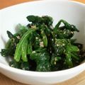 サーフブレイド's cooksnap of when they made ほうれん草の塩麹胡麻和え.