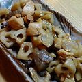 いーもちゃん's cooksnap of when they made ◎鶏もも肉とれんこんの味噌炒め.