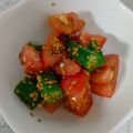 みちゃこmisako's cooksnap of when they made オクラとトマトの中華風サラダ.