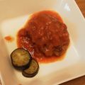 LuckyJoe's cooksnap of when they made トマト缶で煮込みハンバーグ.