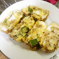 meff's cooksnap of when they made 離乳食後期 鰻とオクラの卵焼き★.