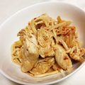 nuri0's cooksnap of when they made ■えのきと鶏のササミの韓国風和え物！.