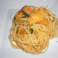 pannoki33's cooksnap of when they made ウニのパスタ・アーリオオーリオ.