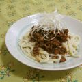 赤い電話's cooksnap of when they made 広島で流行モノ♪汁ナシ坦々麺.