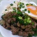 ゆかじゅーん's cooksnap of when they made 簡単☆白滝混ぜ混ぜ肉そぼろ丼☆.