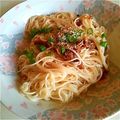 ＊さくらびより＊'s cooksnap of when they made おなかに優しい❤あったか釜たまそうめん.