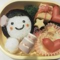 ＊みっきい＊'s cooksnap of when they made キャラ弁　サンタ帽子の女の子.