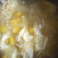 ipusamu's cooksnap of when they made 玉ねぎとコーンの卵スープ.