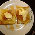 ぴりてぃ's cooksnap of when they made 食パンアレンジ・リンゴ＆シナモン＆アイス.