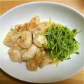 うんぐ's cooksnap of when they made 胸肉と豆苗のにんにく醤油炒め.
