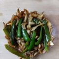 mi-ko☆'s cooksnap of when they made スピード副菜舞茸ピーマン.