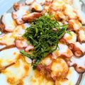 mufuron's cooksnap of when they made 大葉とタコのおつまみカルパッチョ.