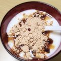 ダリア☆'s cooksnap of when they made 簡単ヘルシー♡黒蜜きなこヨーグルト.