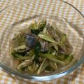 たゆるる's cooksnap of when they made しめ鯖と胡瓜と茗荷のさっぱり和え.