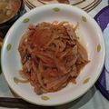 もぐらや00's cooksnap of when they made 豚肉の生姜焼き.
