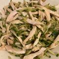 Blue's cooksnap of when they made ☆即席1品☆ササミキュウリの中華風サラダ.
