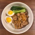 ソルベくん's cooksnap of when they made 簡単！豚こま魯肉飯.
