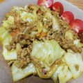 クックHBQ370☆'s cooksnap of when they made 簡単うまっ♪キャベツと挽肉甘辛カレー炒め.