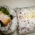 yudamasann's cooksnap of when they made とんかつ巻き寿司と彩り巻き寿司.