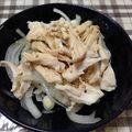 cashdogg's cooksnap of when they made １０分♪新玉ねぎと蒸し鶏 酢醤油サラダ✿.