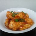 Eklundh's cooksnap of when they made **鶏チリ（鶏のチリソース和え）**.