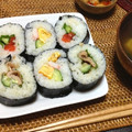 いそづかさん's cooksnap of when they made ごまの風味！韓国風巻き寿司・豚肉と大葉.