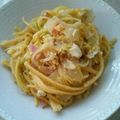 yumegoo's cooksnap of when they made 1人ランチ☆　レンジｄｅカルボナーラ.