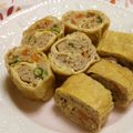 ブー吉's cooksnap of when they made 野菜とひき肉のくるくる油揚げ.