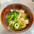 azbjbn's cooksnap of when they made 小松菜＆豆腐の味噌汁.