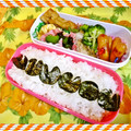 ゆけり３兄弟's cooksnap of when they made お弁当を海苔で簡単♫柄弁～がらべん～.