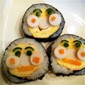 makincos's cooksnap of when they made ☆アンパンマンの巻き寿司☆.