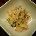 フィオママ's cooksnap of when they made 姫皮の梅肉和え.