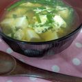 ♡麻る♡'s cooksnap of when they made にらと豆腐のかき玉汁.