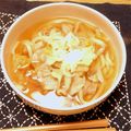 sunco's cooksnap of when they made 食べ応え満点☆豚ばらとゴボウの煮込うどん.