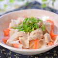 さとみわ's cooksnap of when they made 豚肉とにんじん大根リボンのレンジ蒸し.