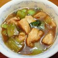 ハルハル55's cooksnap of when they made ムネ肉椎茸チンゲン菜の中華煮.