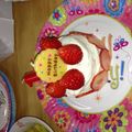 あぃボン's cooksnap of when they made 1歳の誕生日ケーキ.