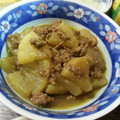 SARINGER's cooksnap of when they made 絶品！大根とひき肉のカレー炒め煮♪.