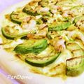 PanDomo's cooksnap of when they made スパイシー♪アボカドシュリンプピザ♪.