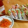 y…mama's cooksnap of when they made 生春巻☆海老と大葉と春雨とこれもin☆.