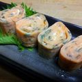 あずちもも's cooksnap of when they made お弁当にでんぶ・大葉入り卵焼き.