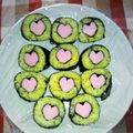 yukkkyna's cooksnap of when they made 2013年　節分・恵方巻き①(はーと巻).