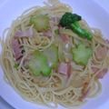 みんみのキッチン's cooksnap of when they made ✿ゴロゴロベーコン✿和風パスタ.