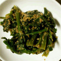 ♥ＩＺＵ♥'s cooksnap of when they made レンジで簡単☆ほうれん草のわさびごま和え.